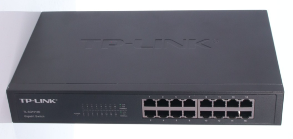 TP-Link TL-SG1016D 16-Port Gigabit Ethernet Switch w/ AC Adapter
