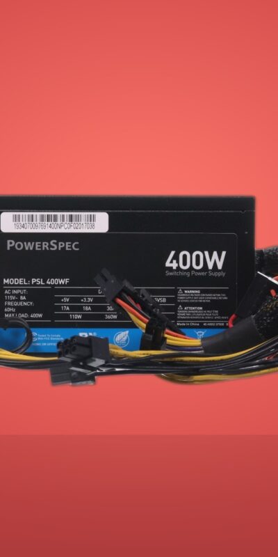 PowerSpec 400W Replacement ATX 2x PCIe Graphic Card Upg Computer PC Power Supply