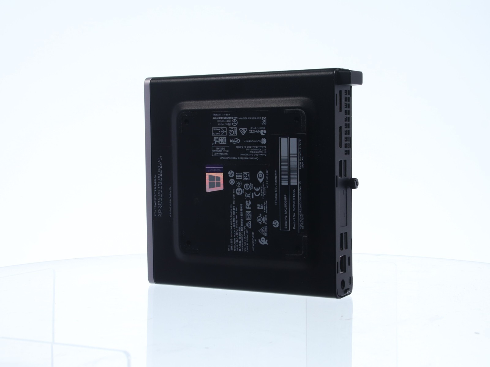 HP ProDesk 405 G4 Mini AMD Ryzen 5 Pro 2400GE 8GB RAM 256GB SSD W/ 65W Adapter - Image 5