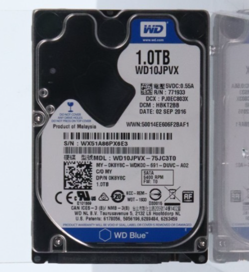 WESTERN DIGITAL 1TB 2.5" 5400RPM SATA HD LAPTOP PC HDD HARD DRIVE WD10JPVX
