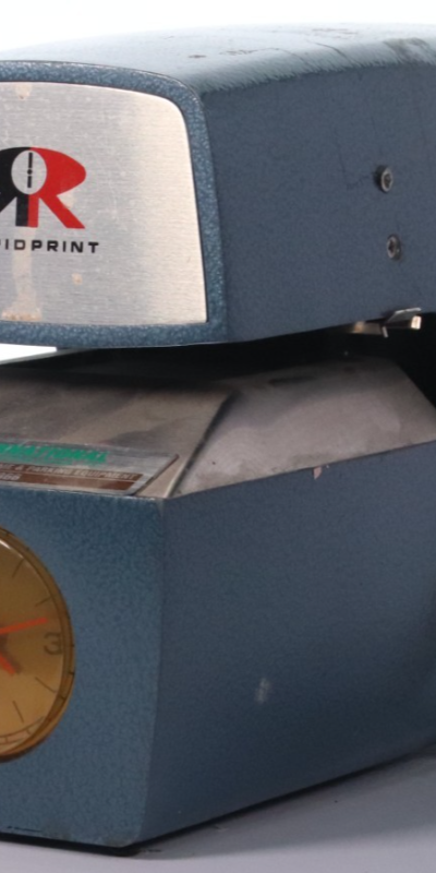 RAPIDPRINT AR-RST-E Electric Date Time Clock Stamp Machine w/ Key