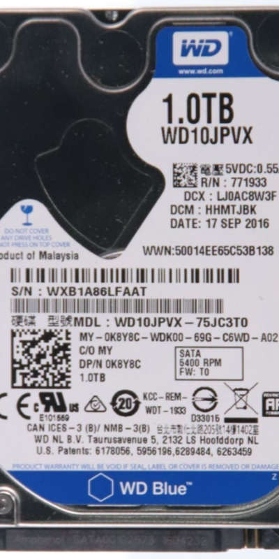 Western Digital 1TB WD10JPVX SATA 2.5" 5400RPM Laptop HDD Hard Disk Drive