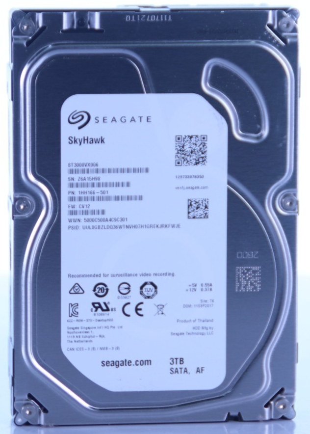 Seagate SkyHawk 3TB SATA Internal 3.5" HDD - ST3000VX006 - 1HH166-501