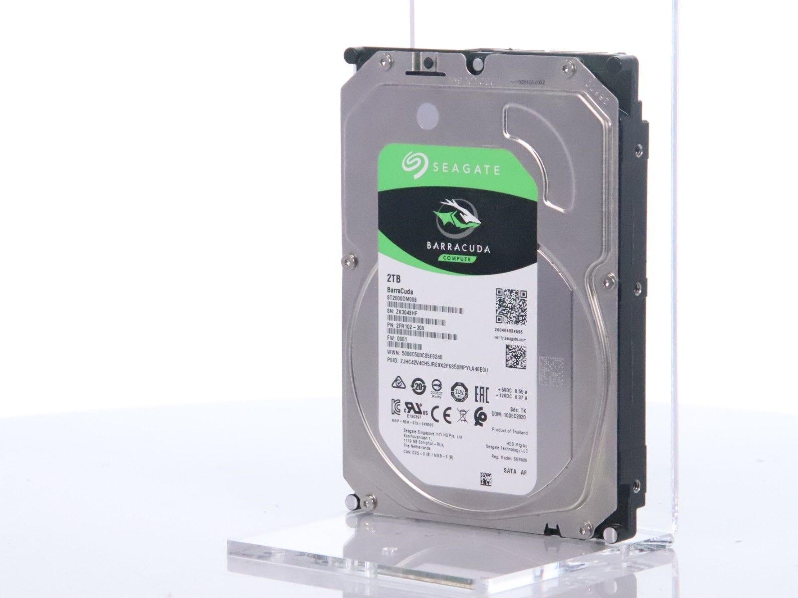 Seagate Barracuda Compute Hard Drive 2TB ST2000DM008 Cache 256MB 7200RPM - Image 2