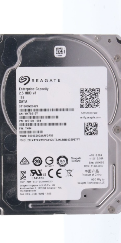 Seagate Enterprise HDD v3 1TB 2.5'' SFF SATA 6G 7.2K ST1000NX0423 1VE100-004
