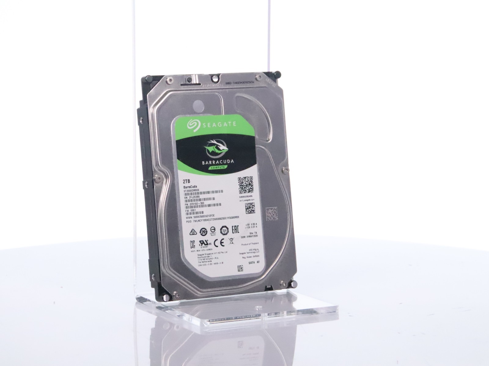 Seagate BarraCuda 2TB ST2000DM008 3.5" SATA 2FR102-300 FW:0001 HDD - Image 12