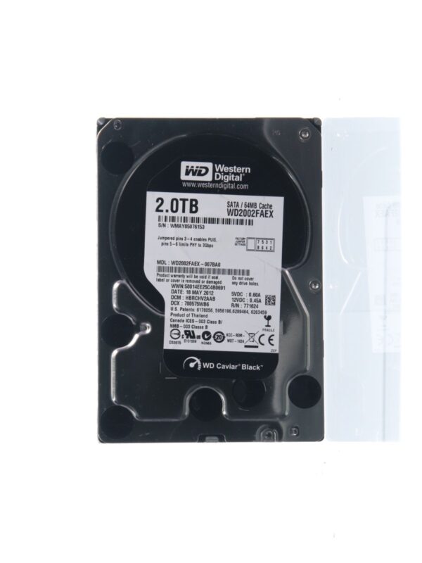 Western Digital WD2002FAEX-007BA0 2TB 3.5" SATA Black Hard Disk Drive
