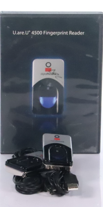 2x DigitalPersona U.are.U 4500 Fingerprint Reader USB Biometric Scanner