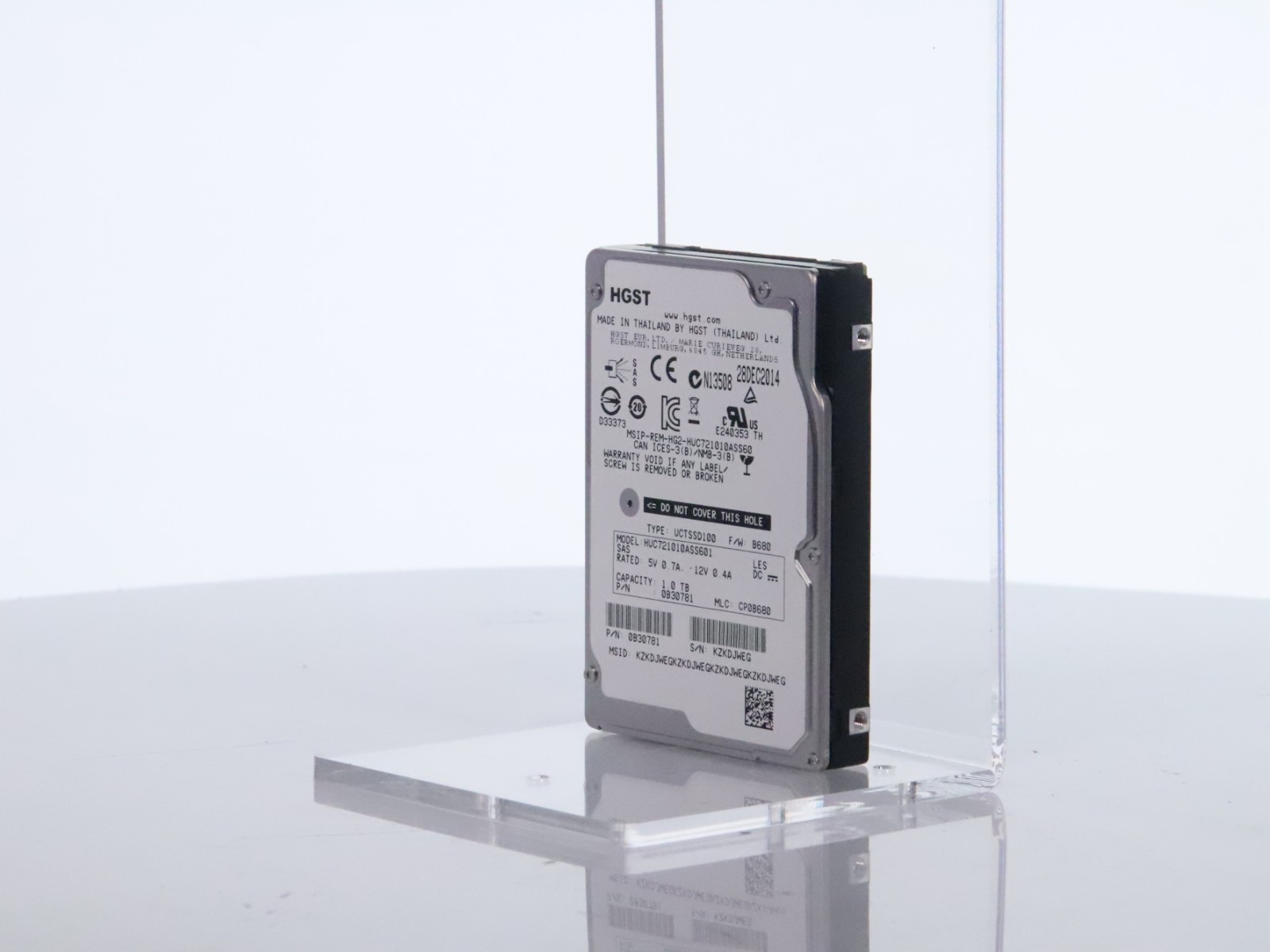 Lot of 2 HGST HUC721010ASS601 1TB 7200RPM 2.5" SAS 6Gb/s Server HDD - Image 3