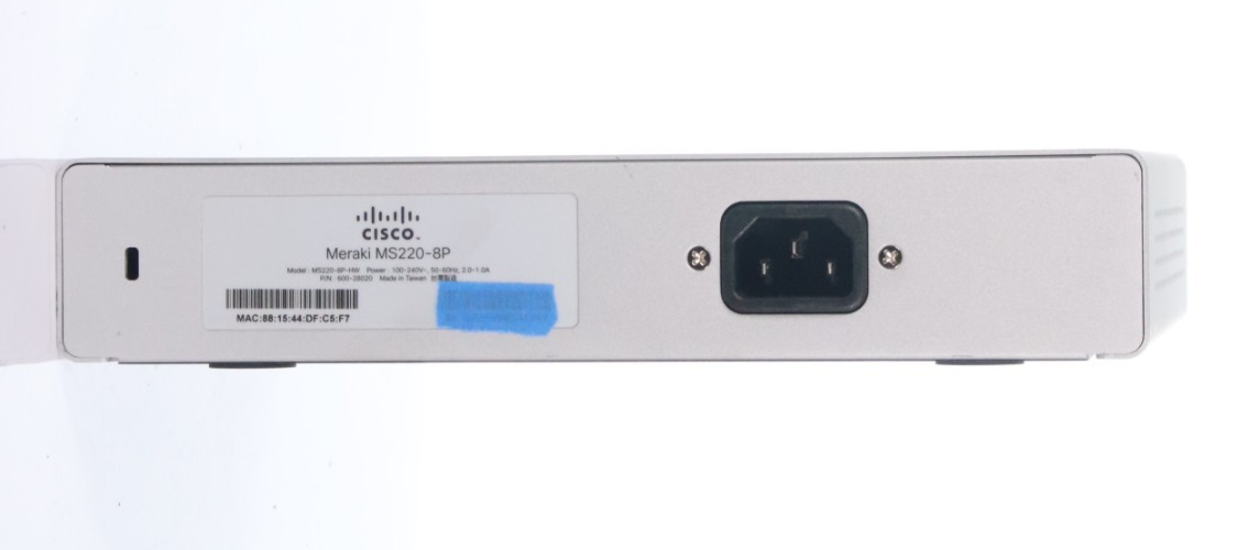 Cisco Meraki MS120-8LP-HW PoE+ Gigabit Ethernet Switch w/ AC Adapter - Image 2