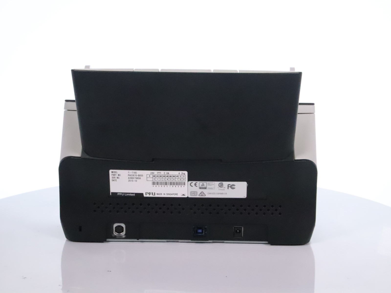 Fujitsu Fi-7160 Duplex Color Document Scanner PA03670-B055 NO AC Scans: 11K - Image 7