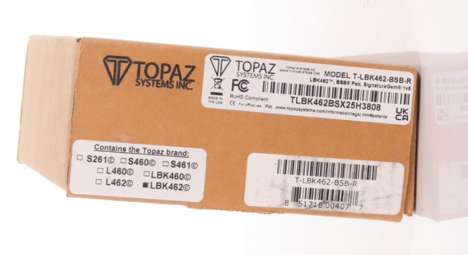 Topaz SignatureGem T-LBK462-BSB-R Signature Capture Pad USB - Image 4