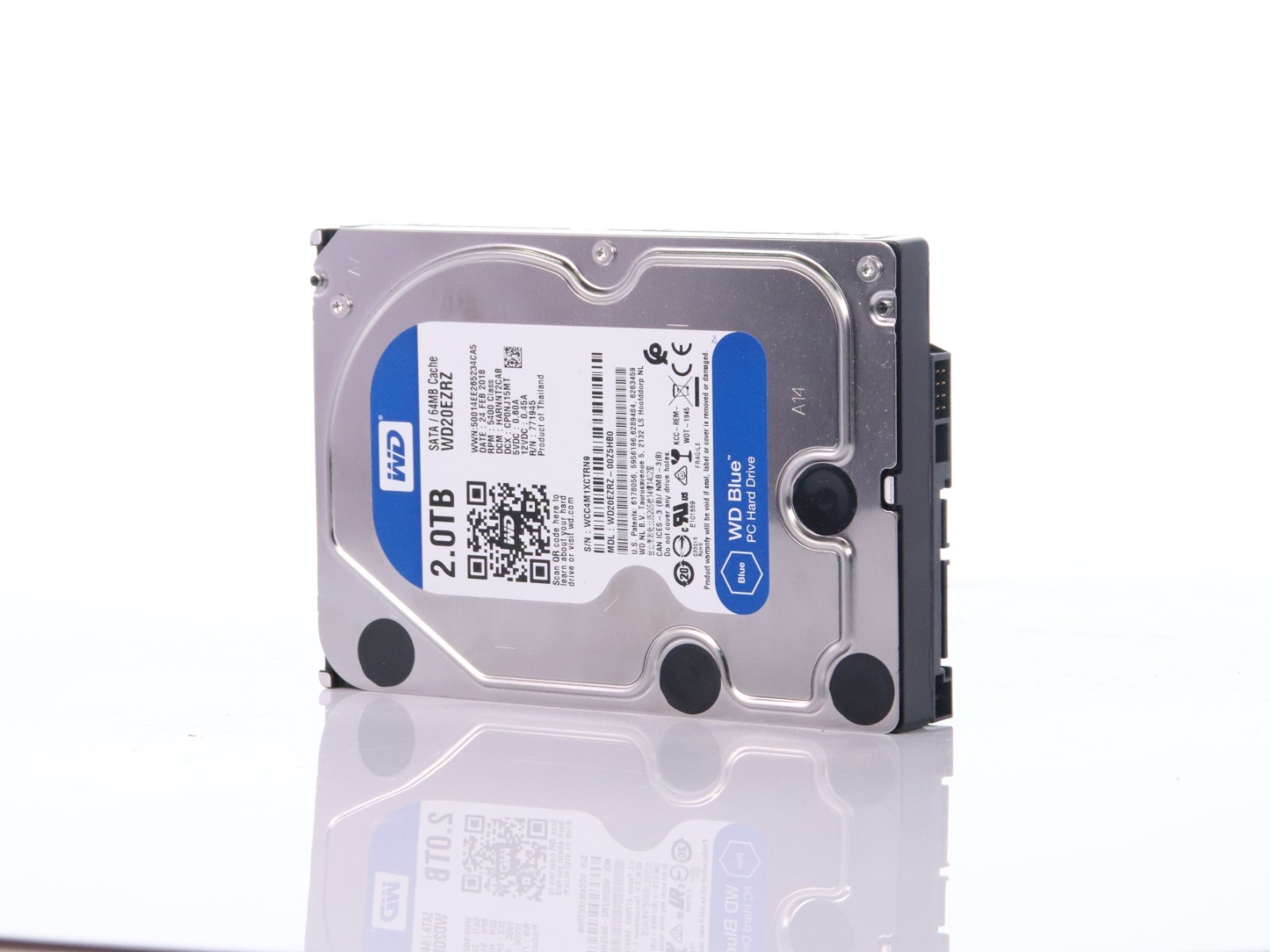 WD Western Digital 2TB WD20EZRZ-60Z5HB0 Hard Drive 3.5" HDD 2016 81.00A81 WCC4M - Image 2