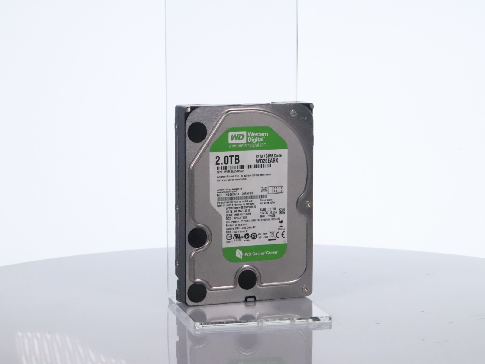 Western Digital WD Caviar Green 2TB SATA 64MB Cache 3.5" Internal HDD WD20EARX - Image 12