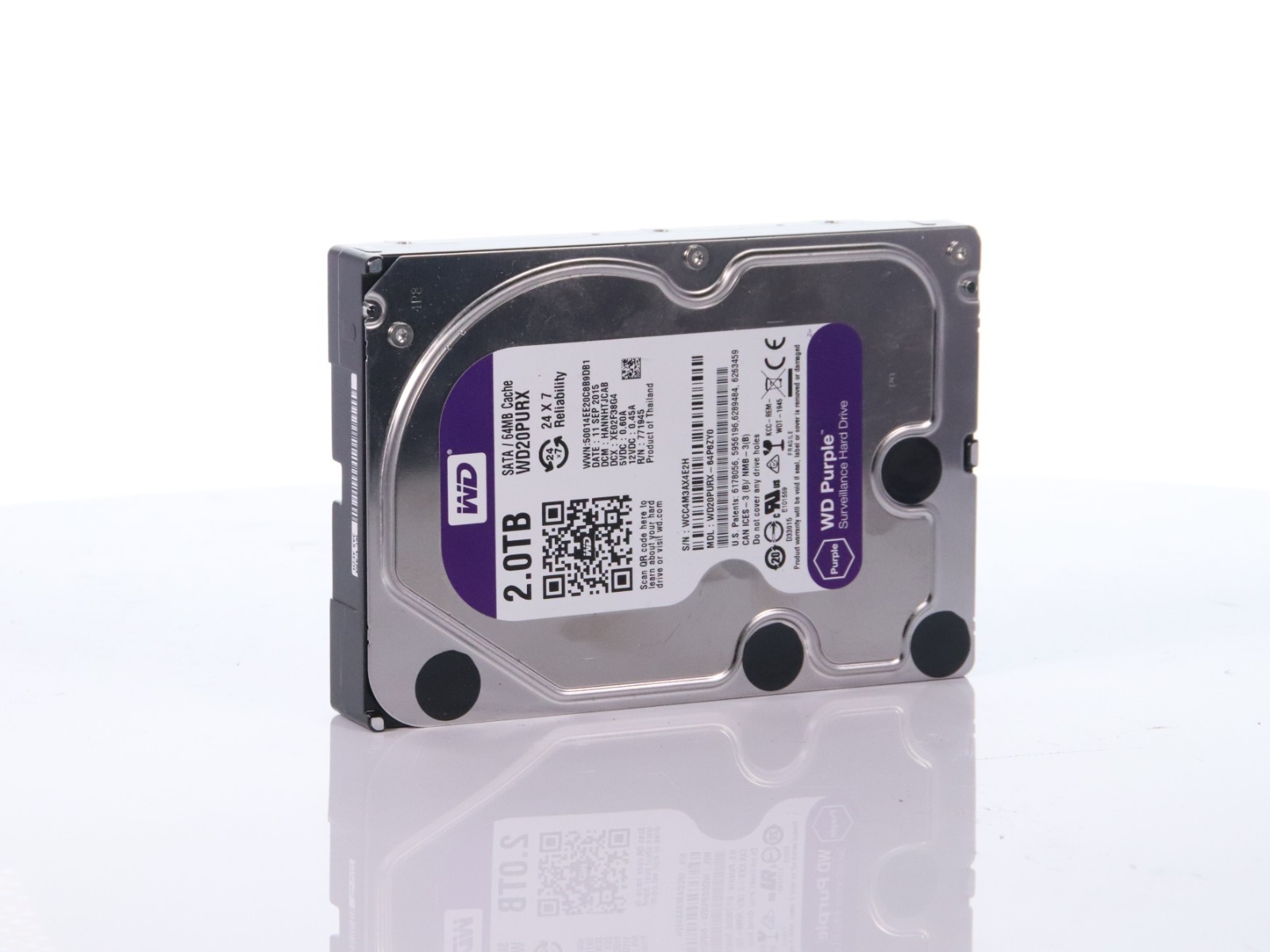 Western Digital Purple 2TB WD20PURX-64P6ZY0 3.5" 5400 RPM SATA 6Gb/s Hard Drive - Image 12