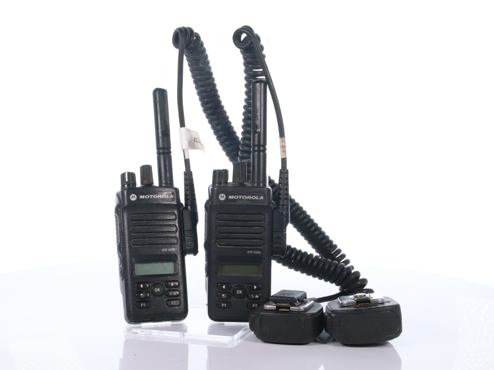 Lot of 2Motorola XPR 3500e UHF 16 Channel Radio AAH02RDH9VA1AN 2-Way w/ Handheld - Image 13