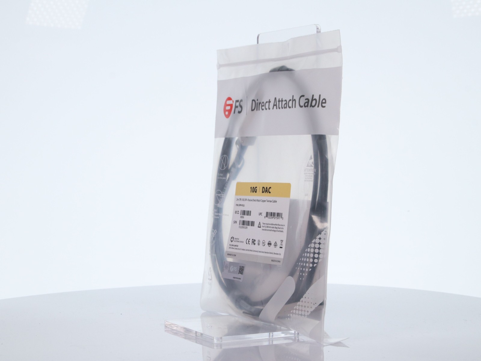 Lot of 8 Fiberstore FS SFPP-PC02 10G SFP+ Passive DAC Twinax Cables 2m - Image 7