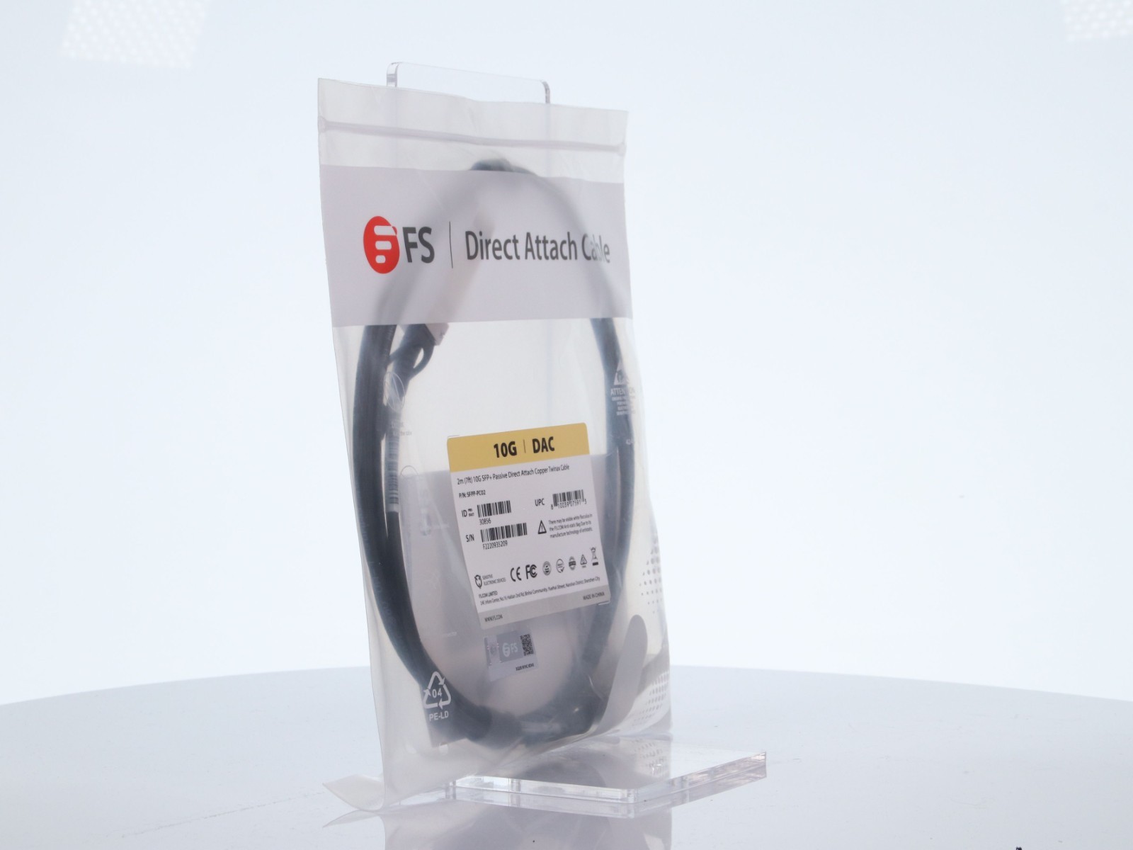 Lot of 8 Fiberstore FS SFPP-PC02 10G SFP+ Passive DAC Twinax Cables 2m - Image 15
