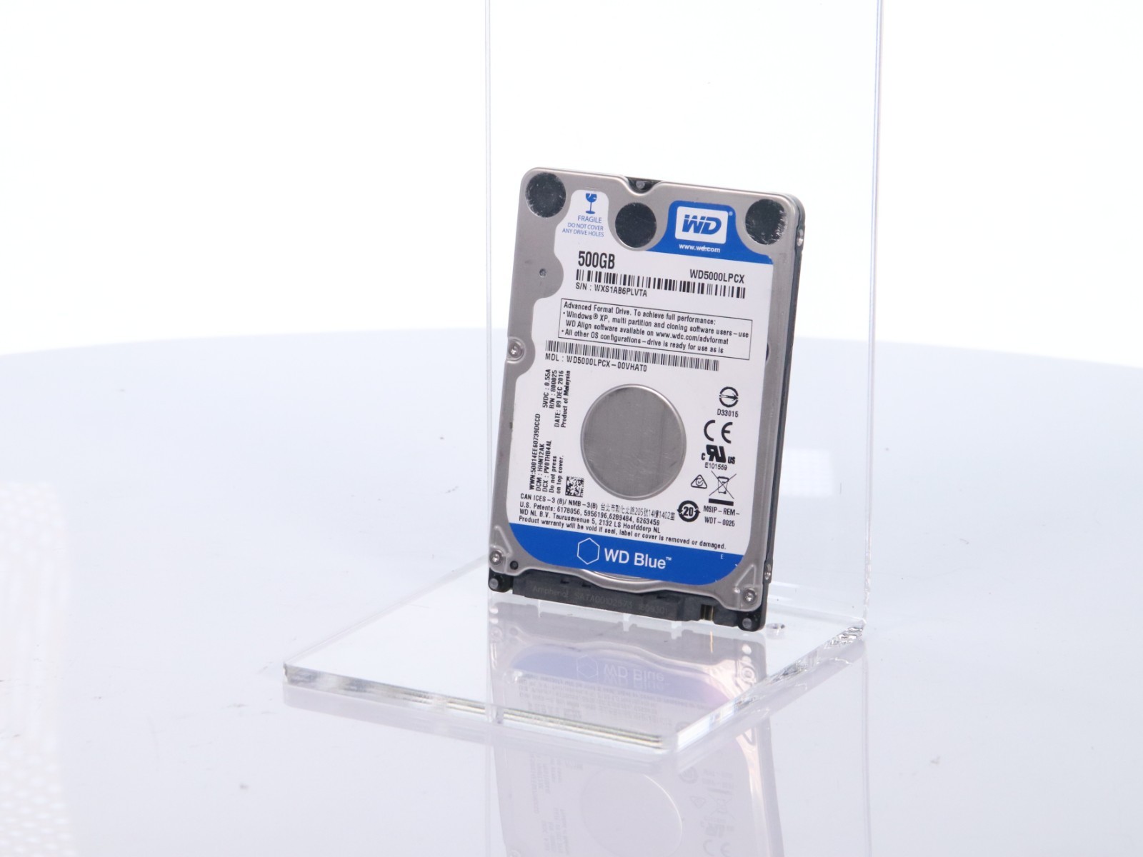 Lot of 2 Western Digital WD Blue 2.5" SATA 500GB Hard Drive 5400RPM WD5000LPCX - Image 2