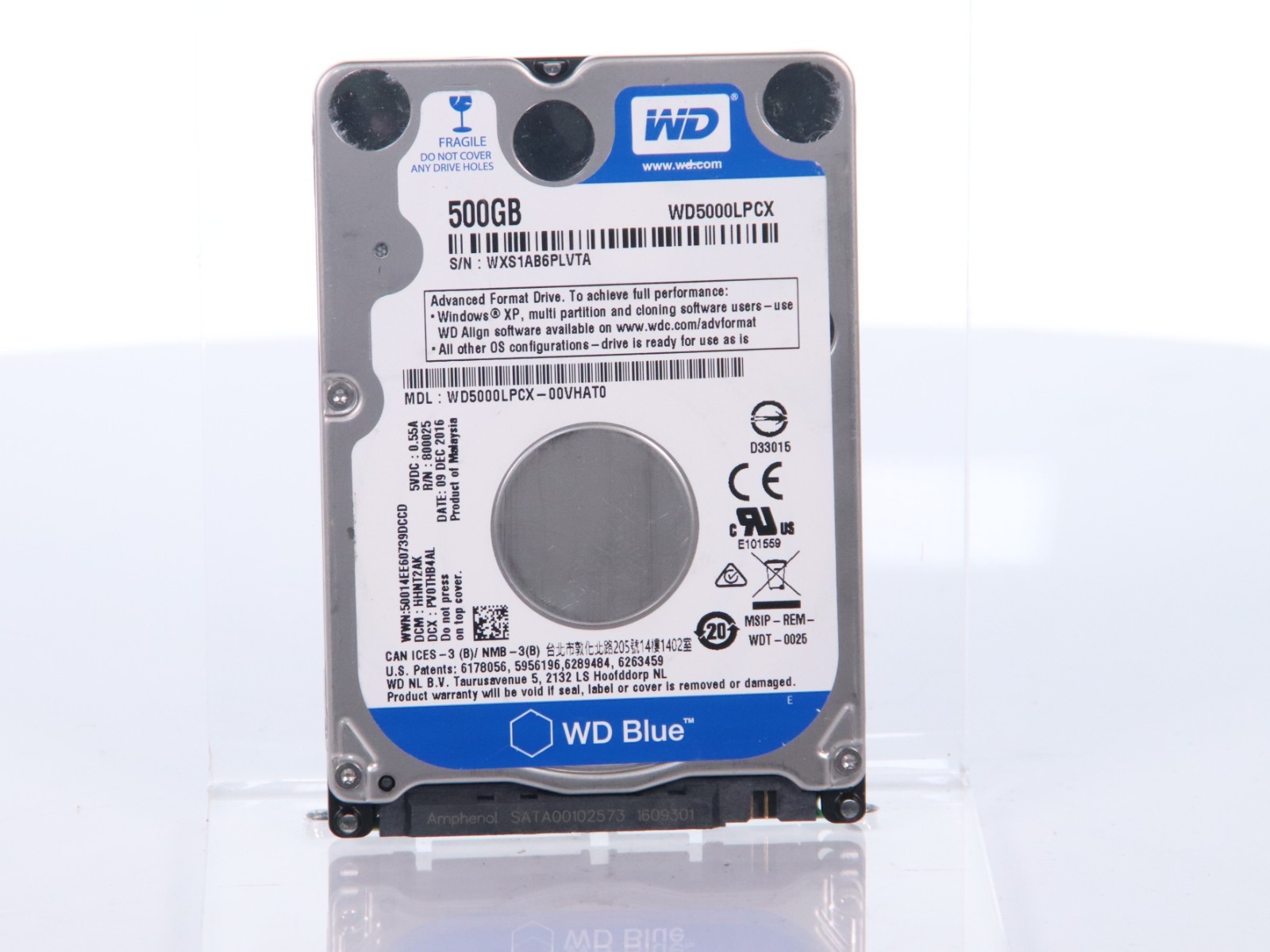 Lot of 2 Western Digital WD Blue 2.5" SATA 500GB Hard Drive 5400RPM WD5000LPCX - Image 13