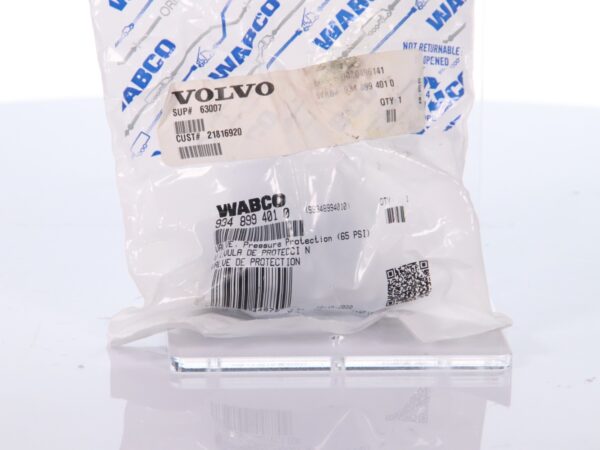 New Genuine Volvo WABCO 21816920 9348994010 Air Pressure Protection Valve 65 PSI