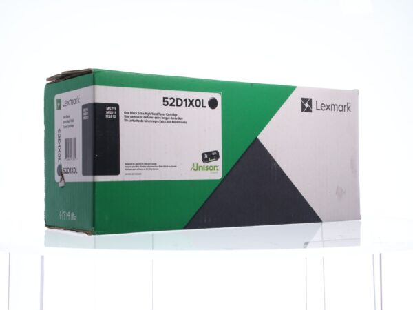 Genuine Lexmark 52D1X0L Black Genuine Extra High Yield Toner Cartridge Open Box