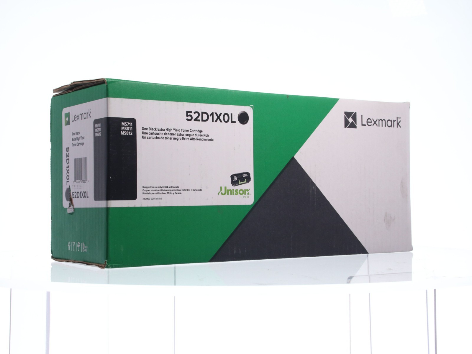 Genuine Lexmark 52D1X0L Black Genuine Extra High Yield Toner Cartridge Open Box