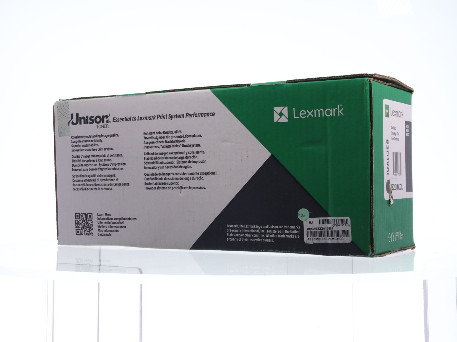 Genuine Lexmark 52D1X0L Black Genuine Extra High Yield Toner Cartridge Open Box - Image 3
