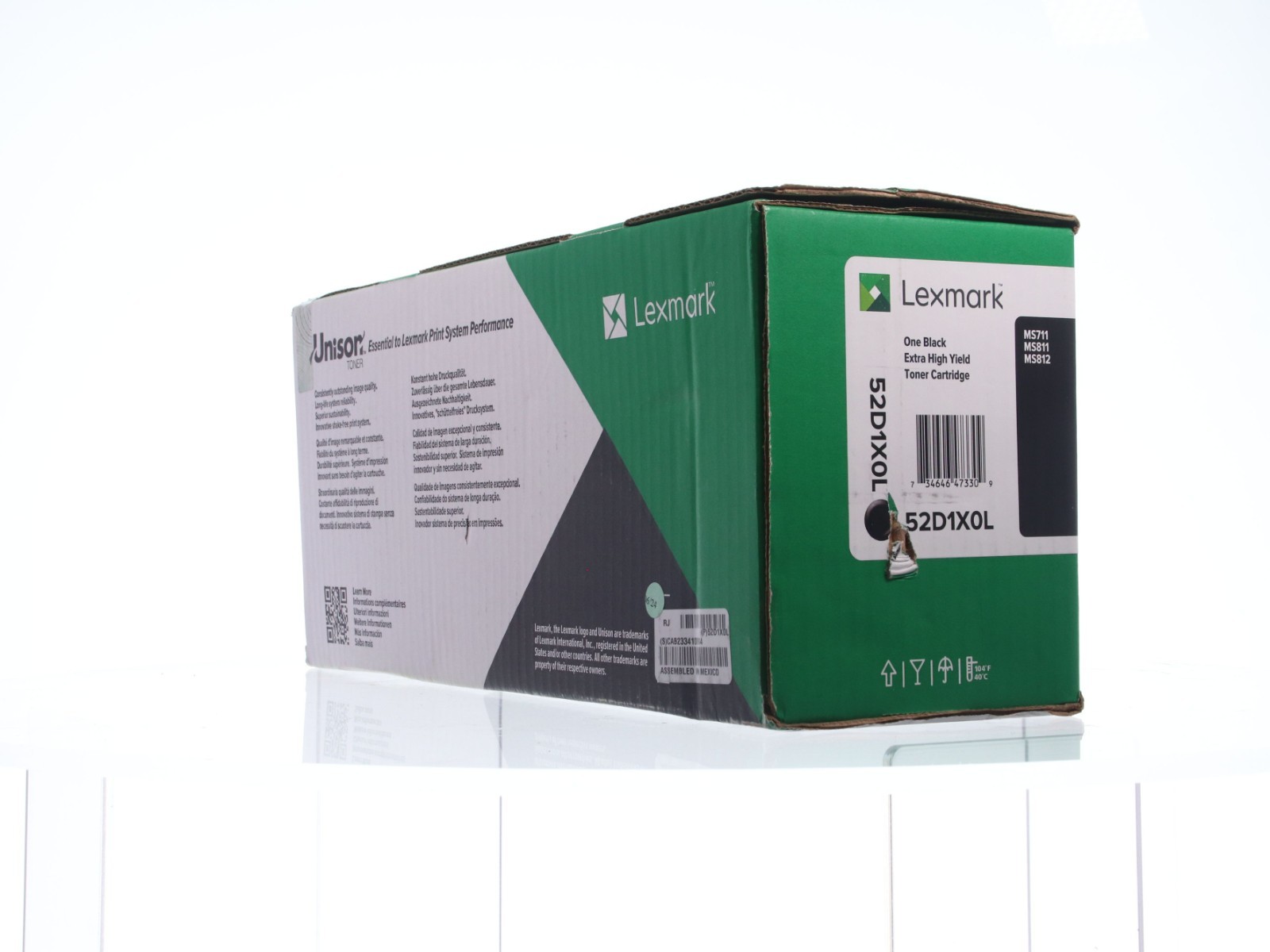 Genuine Lexmark 52D1X0L Black Genuine Extra High Yield Toner Cartridge Open Box - Image 4