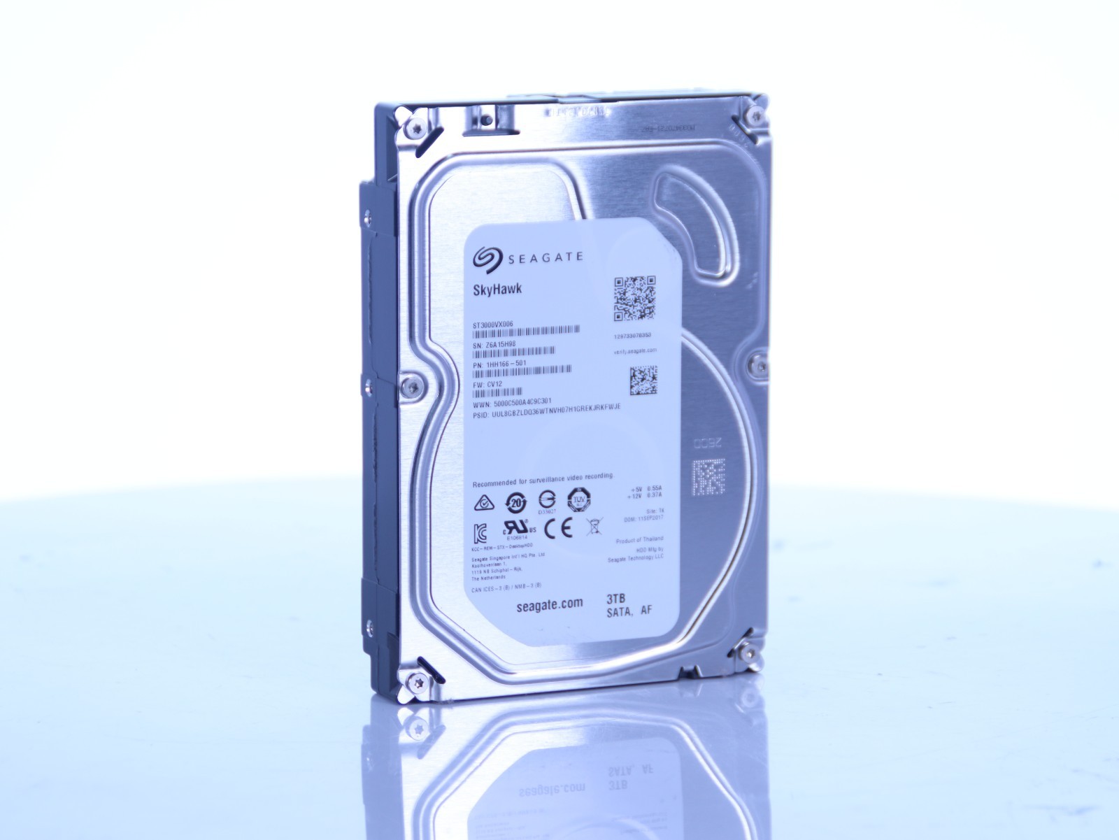 Seagate SkyHawk 3TB SATA Internal 3.5" HDD - ST3000VX006 - 1HH166-501 - Image 12