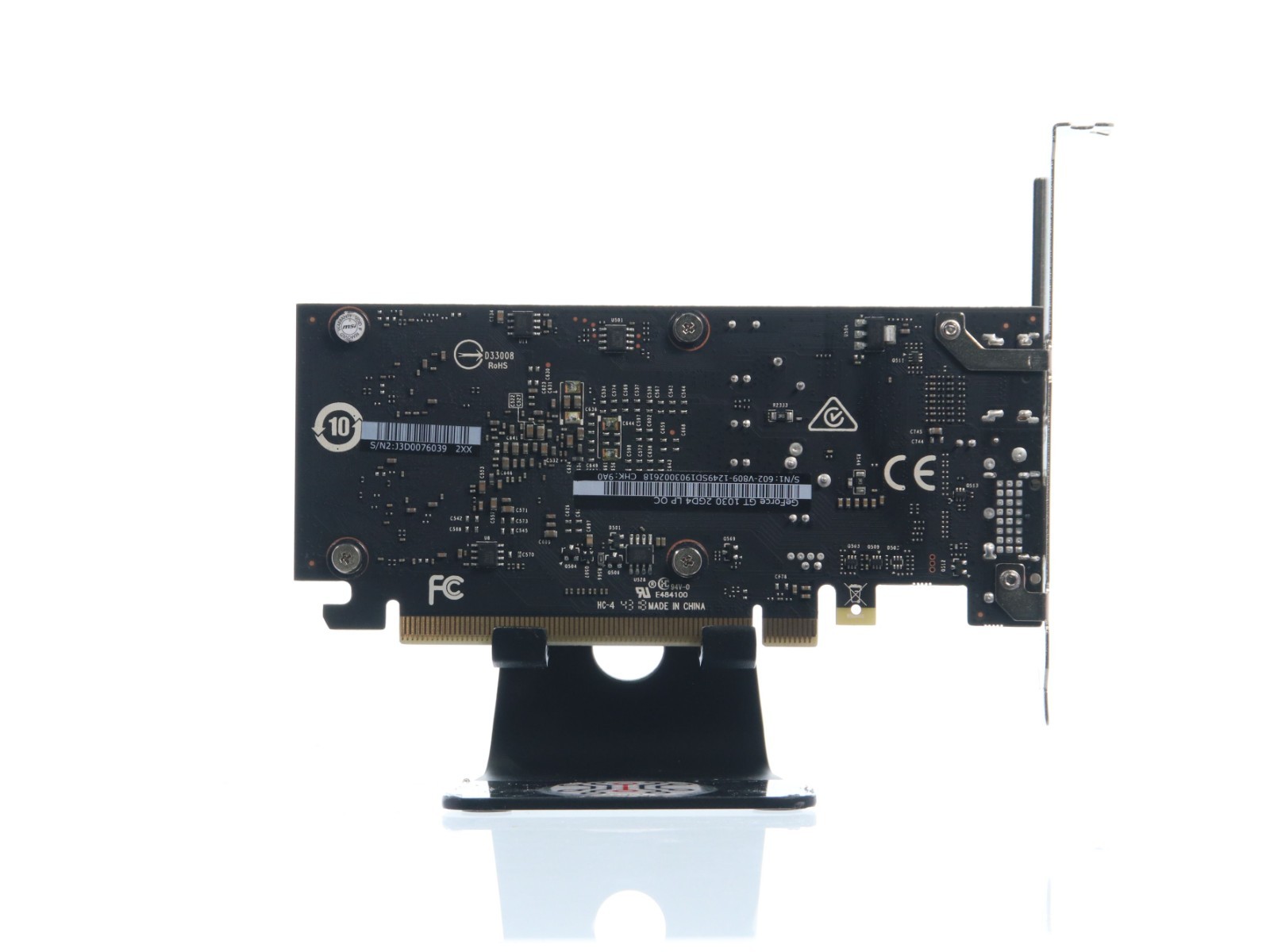 MSI NVIDIA GeForce GT 1030 2GD4 LP OC 2GB DDR4 PCI Express 3.0 x16 Graphics Card - Image 2