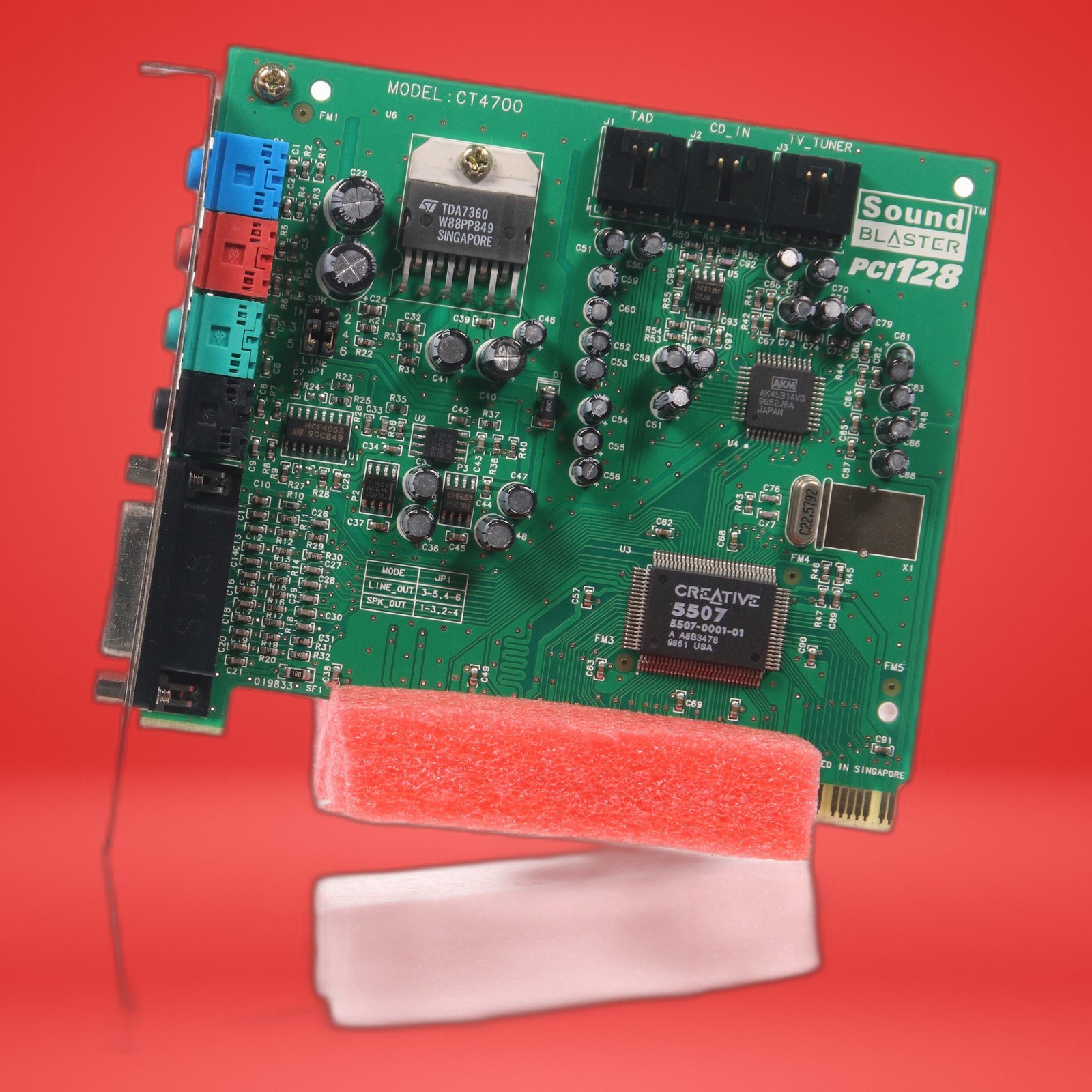 Creative Technology LTD Vintage Sound Blaster PCI128 CT4700