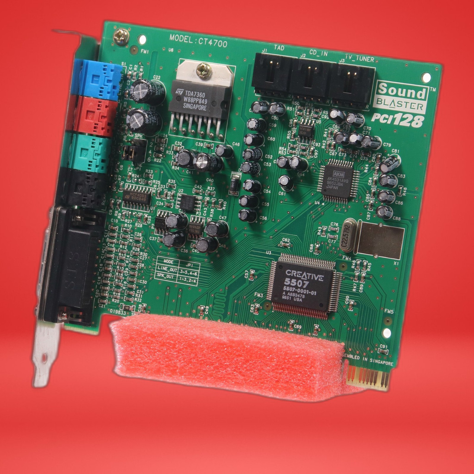 Creative Technology LTD Vintage Sound Blaster PCI128 CT4700 - Image 2