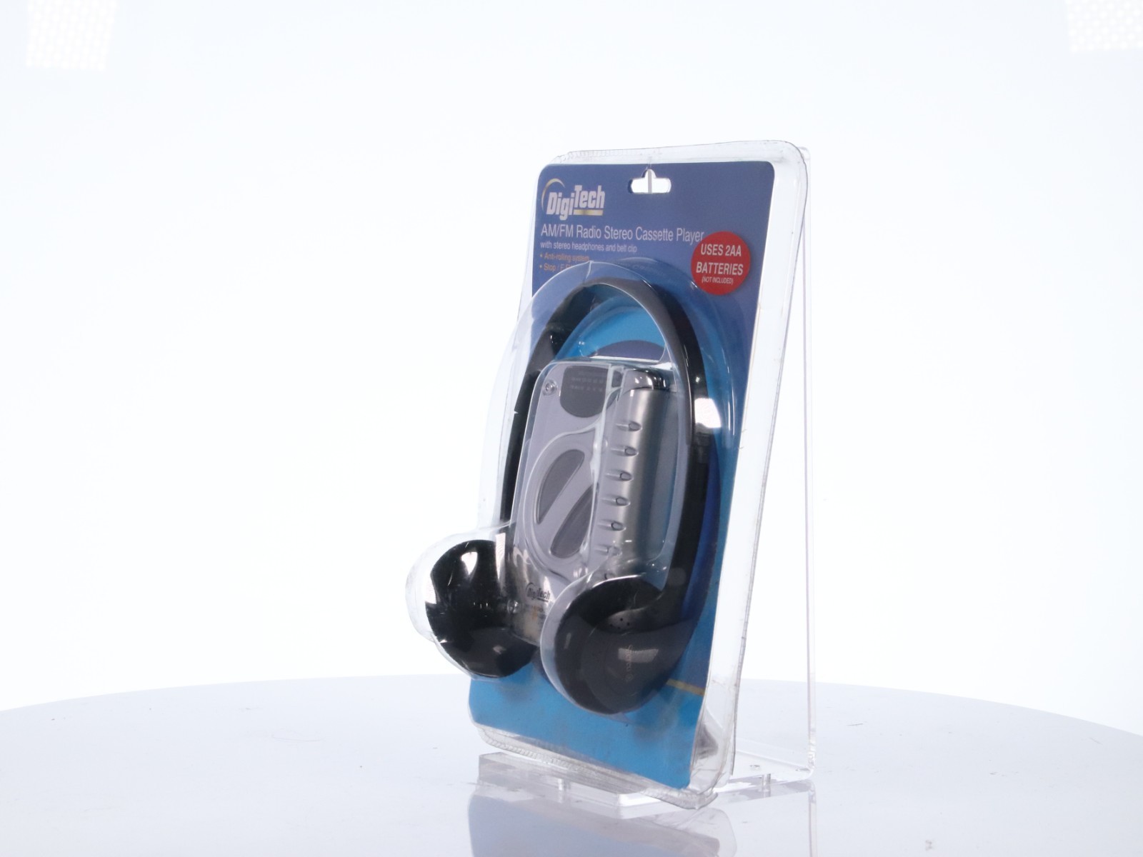 DigiTech AM/FM Silver Radio Stereo Cassette Player, Headphone Jack, 755223 - Image 3