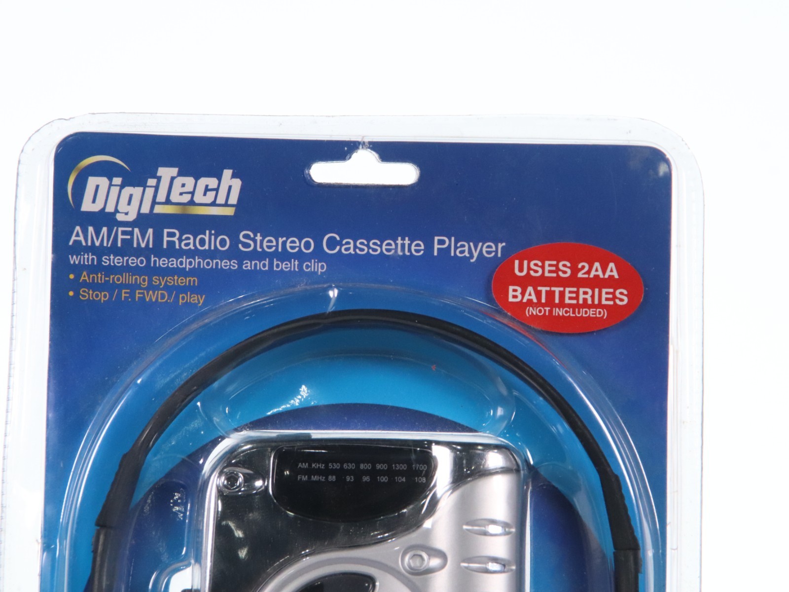 DigiTech AM/FM Silver Radio Stereo Cassette Player, Headphone Jack, 755223 - Image 13