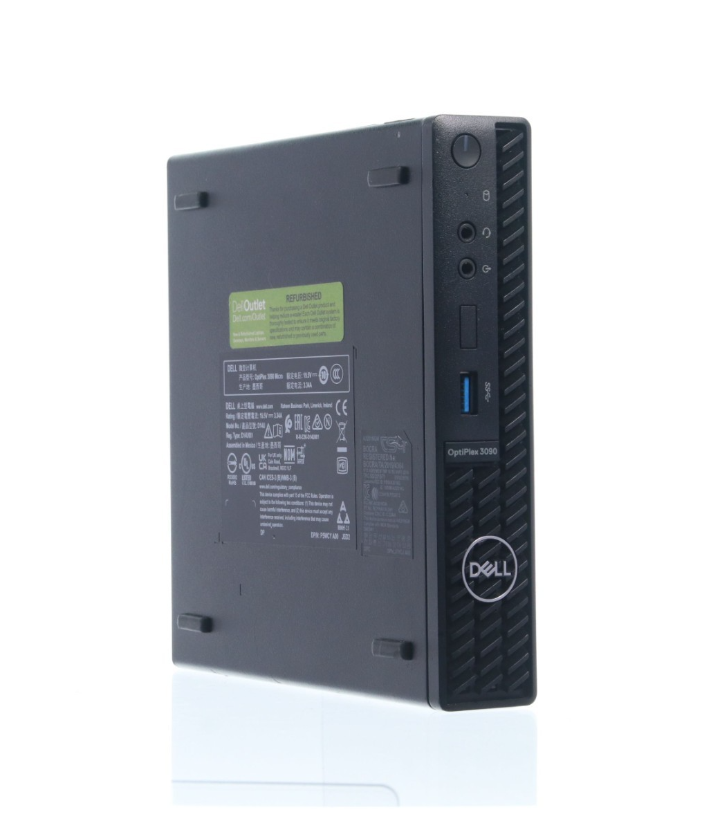 Dell Optiplex 3090 MFF Core i3-10100T 16GB RAM 256GB NVMe W11P W/ 65W AC Adapter