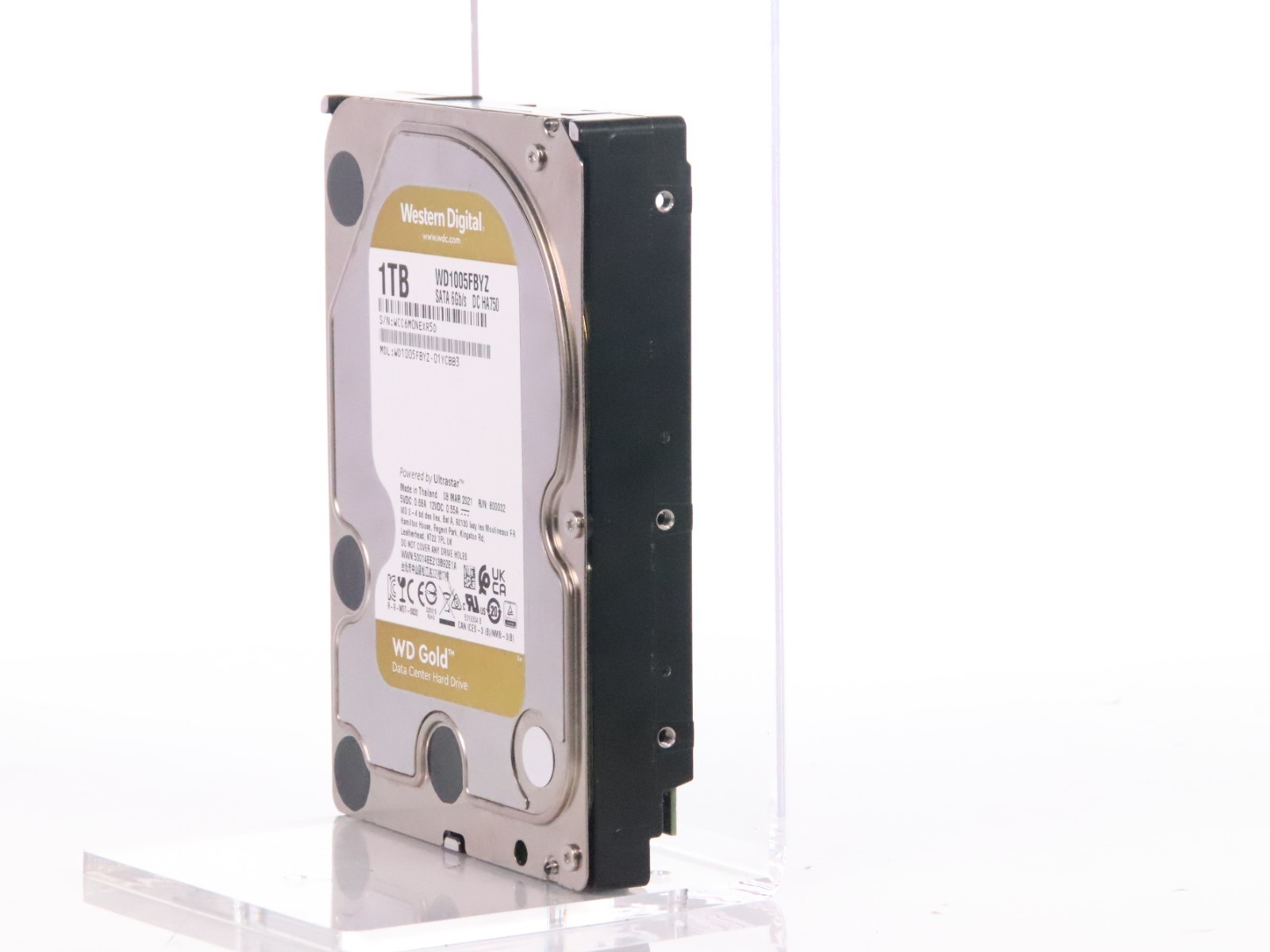 Western Digital Gold WD1005FBYZ 1 TB HDD 7200 RPM 3.5" Hard Drive - Image 3