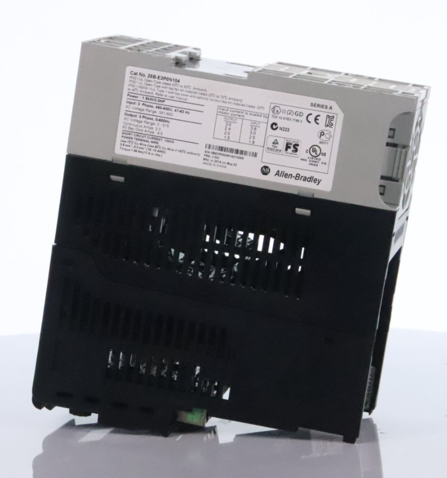Allen Bradley 25B-E3P0N104 Powerflex 525 Ac Drive 600V / 3A / 2Hp / 1.5Kw