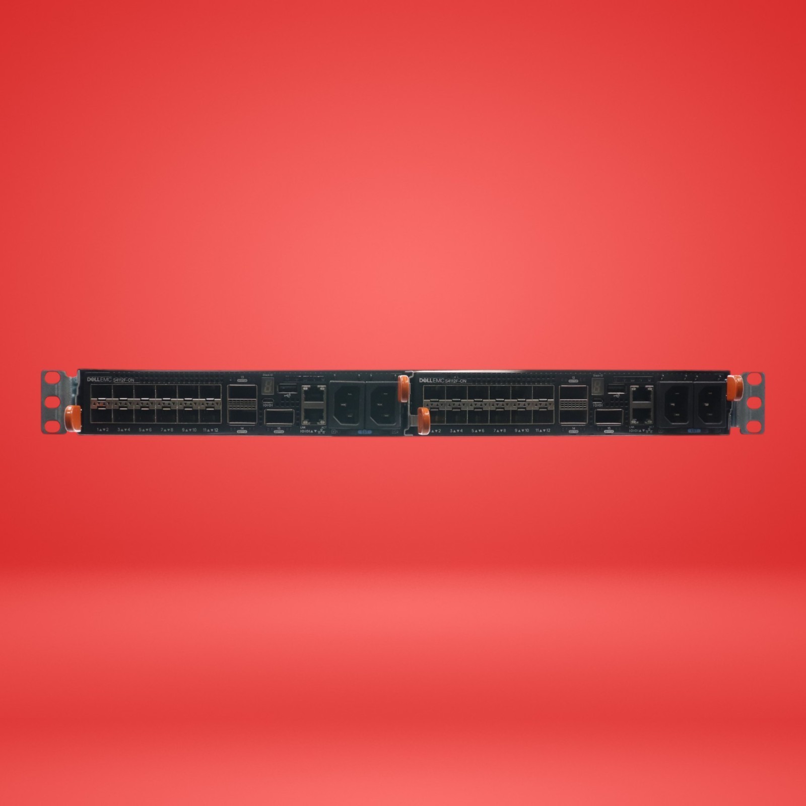 2x Dell PowerSwitch S4112F-ON 12x SFP+ 10G 3x QSFP28 100G OpenSwitch Switch
