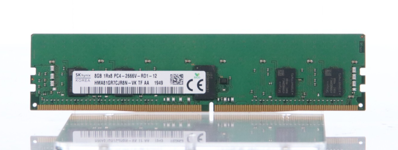 Lot of 4 SK Hynix 8GB 1Rx8 PC4-2666V-RD1-12 ECC Server Memory HMA81GR7CJR8N-VK
