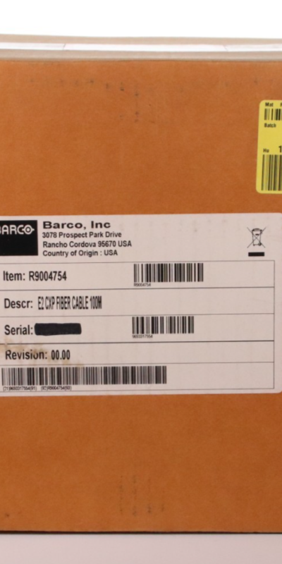 Barco R9004754 E2 CXP Fiber Cable 100M
