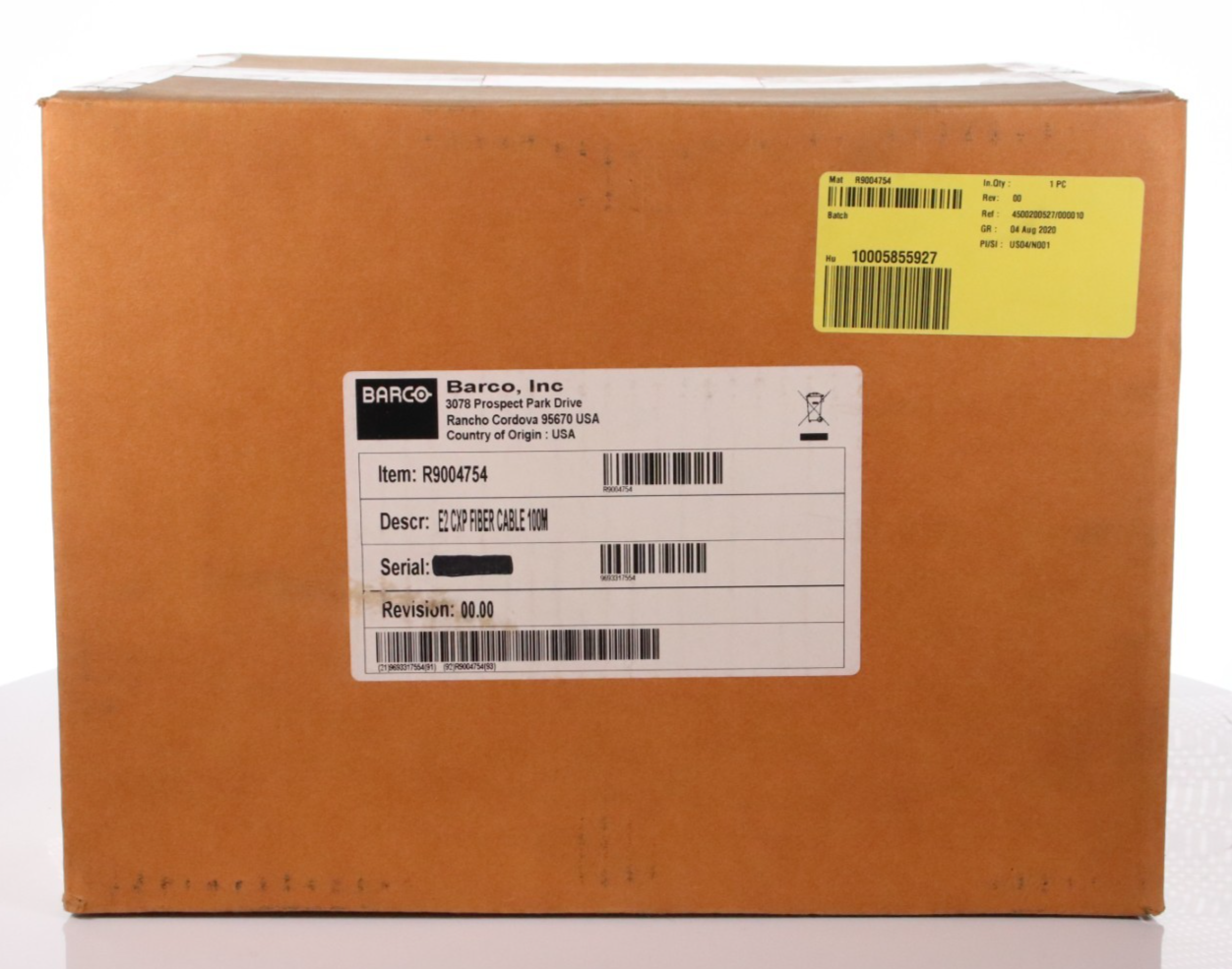 Barco R9004754 E2 CXP Fiber Cable 100M