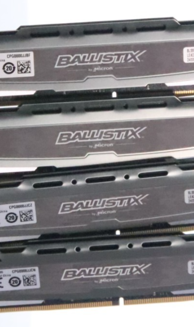 Lot of 4 Ballistix Sport 8GB DDR4-2400 288-Pin DIMM Desktop RAM BLS8G4D240FSB