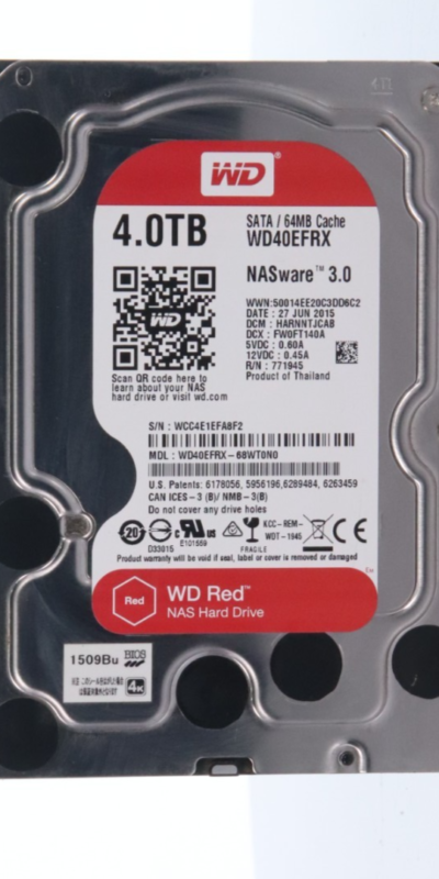 Western Digital 4TB Red SATA Hard Disk 64mb Cache WD NAS Internal - WD40EFRX