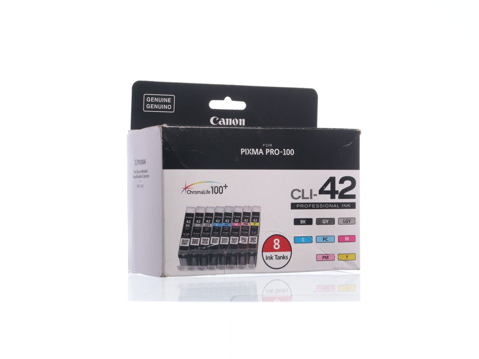 Genuine Canon CLI-42 (8 Colors BK, GY, LGY, C, PC, M, PM, Y) for PIXMA Pro-100 - Image 12